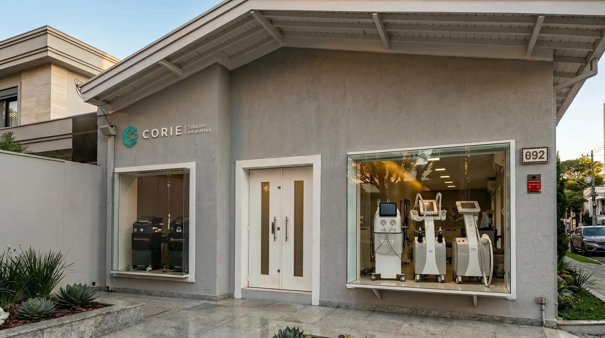 Fachada da CORIE Soluções em Estética